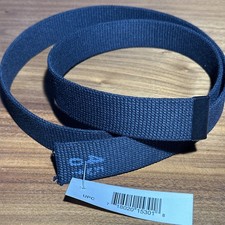 U.S MILITARY ARMY ISSUE BLACK WEB BELT BLACK TIP TROUSER BELT ONLY NO BUCKLE 45 picture