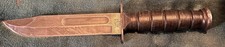 vintage us camillus survival knife w/sheath picture