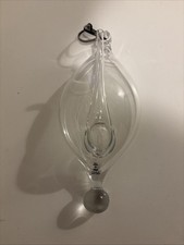 Vintage Skruf Sweden Glass Vatten Water Barometer 
