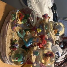 Disney Store Little Mermaid Ariel Musical Snow Globe Under The Sea TESTED Read picture