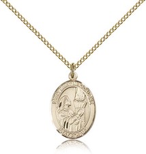 Saint Mary Magdalene Medal For Women - Gold Filled Necklace On 18 Chain - 30... picture