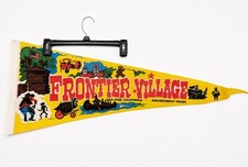 Vintage Frontier Village San Jose CA Amusement Park 29.5” Felt Pennant 1960s picture