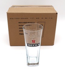 Beck's Henry Mug Beer Glass 0.3L Original Glasses - Box of 6 picture