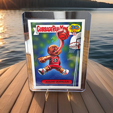 Topps 2015 Garbage Pail Kids 30th Anniversary '80s Spoof Jumpin' Jordan Sticker picture