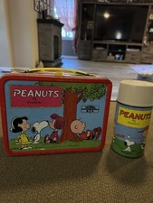 Vintage 1973 Peanuts Lunch Box Charlie Brown Snoopy Psychiatric Help picture