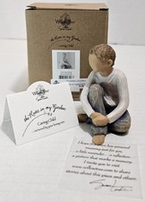NEW Willow Tree CARING CHILD Figurine Susan Lordi DEMDACO 26228 picture