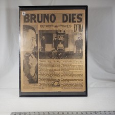 Detroit Free Press March 31, 1936 BRUNO DIES Lindbergh Baby Extra Evening Art picture