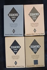 Vtg 1930s Diamond Tints & Dyes-4-Box Varity Bundle-Unopened Sealed Packets-NOS picture