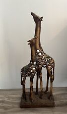 Resin Momma Giraffe and Baby Giraffe Mirrored and Rhinestone Designs picture