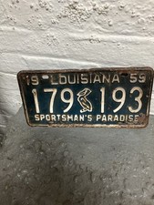 1959 Louisiana License Plate picture