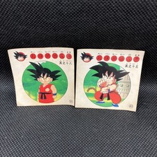 Dragon Ball Nagasakiya Son Goku Vintage Sticker Card 2pc Set Rare Japan picture