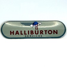 Halliburton Sticker Flying H Log Oilfield Vintage 80s Decal picture
