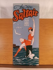 1928 New Saltair Utah Travel Brochure Great Salt Lake Amusement Park Coaster picture