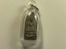 Small Vintage Thai Metal Buddha Amulet in Acrylic Case with New 22