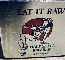 Vintage 1995 Zippo Key West Half Shell Raw Bar First Year History Lighter NOS picture