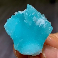 19G Natural blue texture stone crystal,Heteropolar of Chinese blue aragonite picture