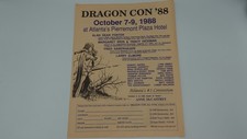Rare Dragon Con 1988 Promotional Flyer picture