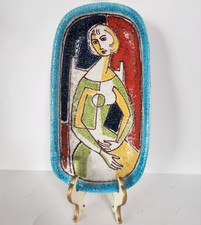 ALVINO BAGNI, Art Portrait Pottery Ashtray picture