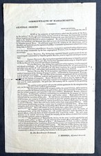 1814 War Of 1812 Broadside Boston Organizing Troops picture