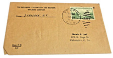 1950 DELAWARE LACKAWANNA & WESTERN DL&W OSWEGO & BINGHAMTON #1906 RPO ENVELOPE picture