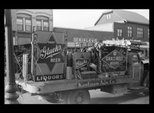1940 Grain Belt Beer Sign PHOTO,Truck Billboard, Gluek's Beer Brewery Ad picture