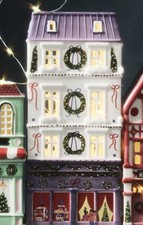 Anthropologie Ceramic Holiday House Department Store Christmas picture