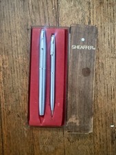 Vintage  Sheaffer Imperial White Dot 444 Pen & Pencil Set WB1 picture