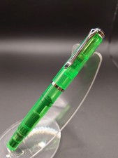 Excellent PELICAN Classic Fountain Pen Clear Green Piston Filler BB Nib M200 picture