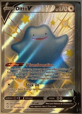 Ditto V SV118/SV122 - Pokemon TCG Shining Fates Shiny Ultra Rare (NM) picture