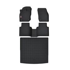 Floor Mats for 2025-2027 Volkswagen/VW Tiguan with Cargo Liner | Matte Black ... picture