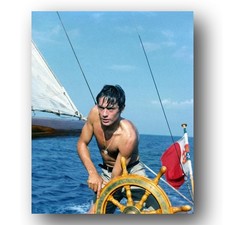 Alain Delon Photo 8x10 Plein Soleil Film Set 1960s Rene Clement French Actor picture