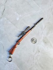 Keyring Large Weapon Replica Karabiner 98K Military Keychain Unique Gift picture