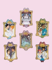 Loungefly Disney Princess Stained Glass Blind Box Enamel Pin - Full Set 6 picture