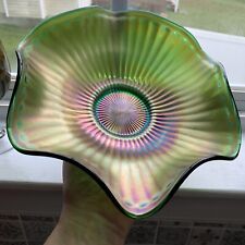 Antique FENTON Stippled Rays CARNIVAL Glass 8