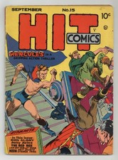 Hit Comics #15 GD/VG 3.0 RESTORED 1941 picture
