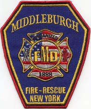 MIDDLEBURGH NEW YORK Fire Rescue FIRE PATCH picture