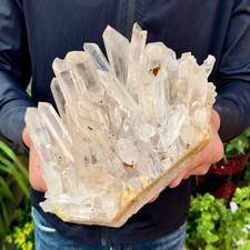 5.51LB ransparent, natural and beautiful white quartz crystal cluste picture