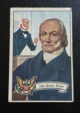 1956 Topps US Presidents John Quincy Adams Collector Series #9 VG picture
