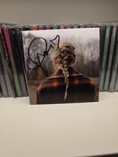 Taylor Swift Signed Evermore w/ Heart Fanmade Reprint, CD Size Photo Glossy  picture