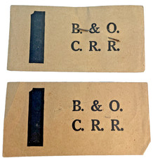Antique B&O Railroad Baggage Claim Tags Tickets Baltimore & Ohio RR Ephemera picture