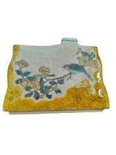 Kutani Ware Size 5 Bud Vase, Yoshidaya Style Flower and Bird Motif picture