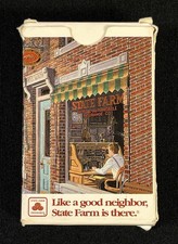 Vintage c.1975-80s State Farm Insurance Hoyle Playing Cards Used Complete Deck picture