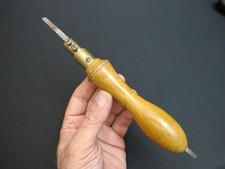 Unusual Vtg Woodworking /Cabinet Makers Adjustable Hand Saw Antique Rare Tool picture