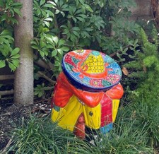 Rare Panchito Talavera statue XL ceramic for a garden 16”x 15”x11” picture