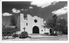 1940s Tucson Arizona St. Phillips in the Hills Cline religious Postcard 25-7600 picture