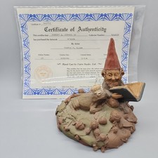 1989 Tom Clark Gnome HENSON Figurine with COA Frog Jim 5in Prince Kermit picture