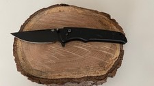 Boker Magnum 440A Folding Pocket Knife Blackjay Plain Blade Black Knife picture
