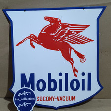 Socony-Vacuum Mobil oil Porcelain Enamel Sign  24 x 24 Inches 2 Sided picture