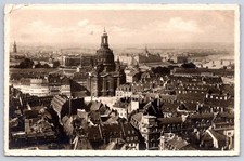 Antique Germany Postcard DRESDEN Frauenkirche Skyline 1925 RPPC picture
