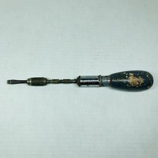 Vtg NORTH BROS. MFG CO Yankee Handyman No. 133H Ratcheting Push Screwdriver USA picture
